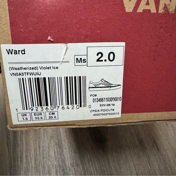 VANS Ward Violet Ice Sneakers - Picture 6 of 6